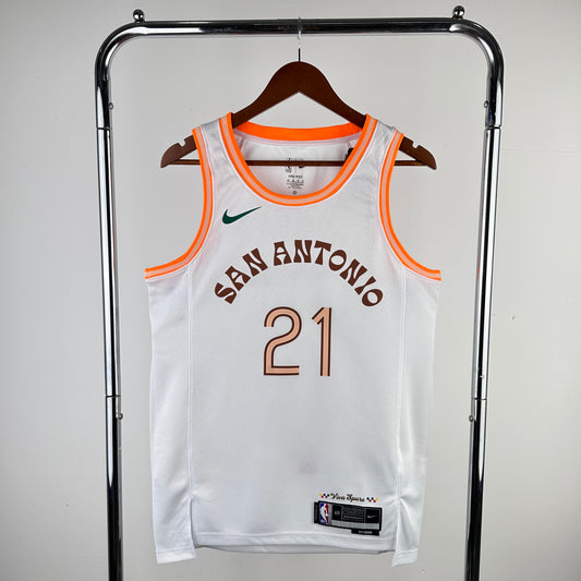 San Antonio Spurs Tim Duncan City Edition Jersey #21