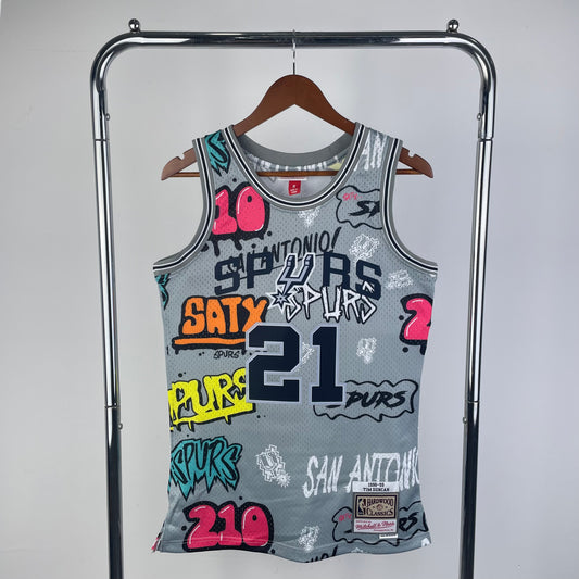 San Antonio Spurs Tim Duncan Mitchell&Ness Edition Jersey #21