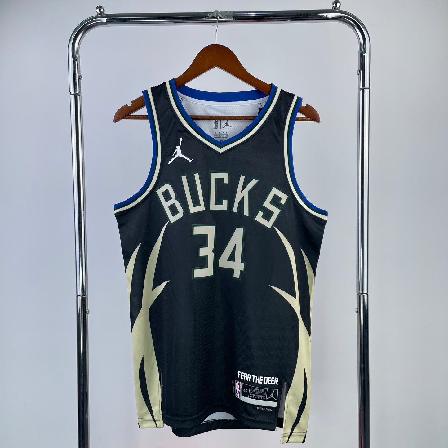 Milwaukee Bucks Giannis Antetokounmpo Statement Edition Jersey #34