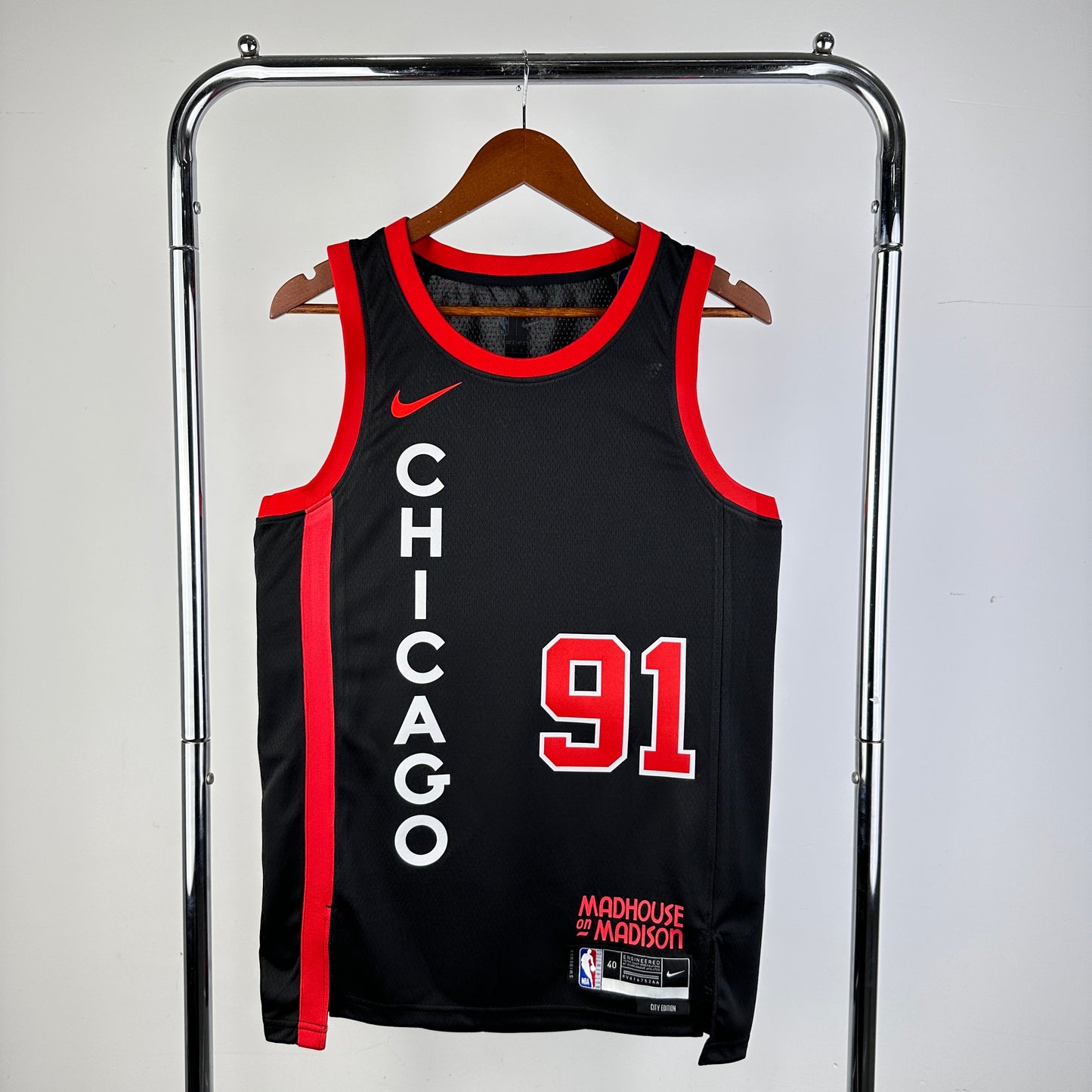 Chicago Bulls Dennis Rodman City Edition Jersey #91