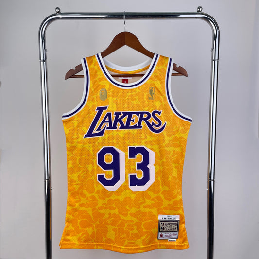 Los Angeles Lakers Bape X Mitchell&Ness Jersey #93