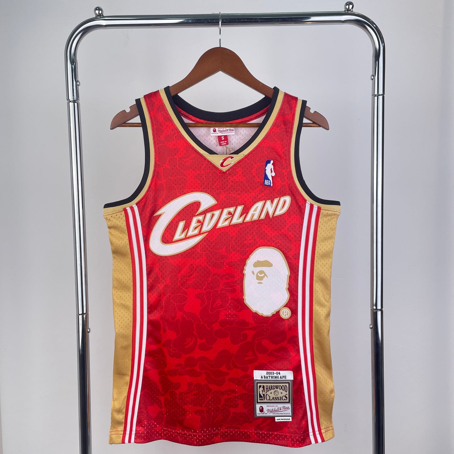 Cleveland Cavaliers LeBron James Bape X M&N Edition Jersey #93