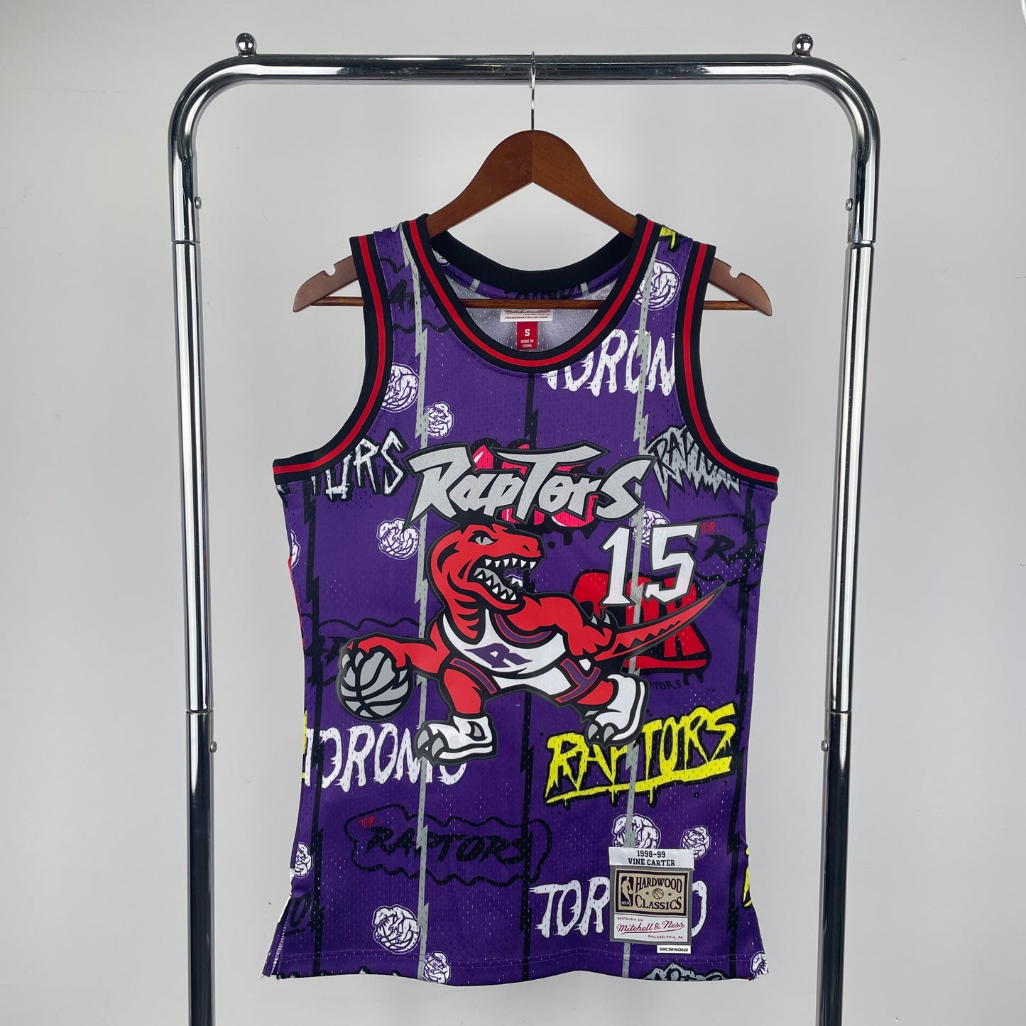 Toronto Raptors Vince Carter Graffiti X M&N Edition jersey #15