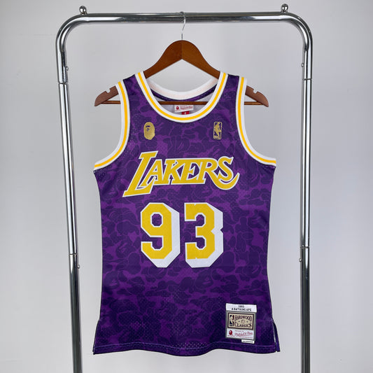 Los Angeles Lakers Bape X Mitchell&Ness Jersey #93