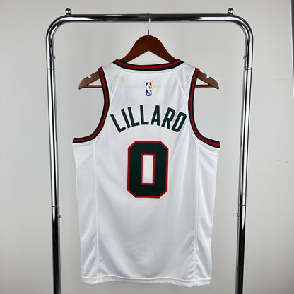 Milwaukee Bucks Damian Lillard Jersey #0