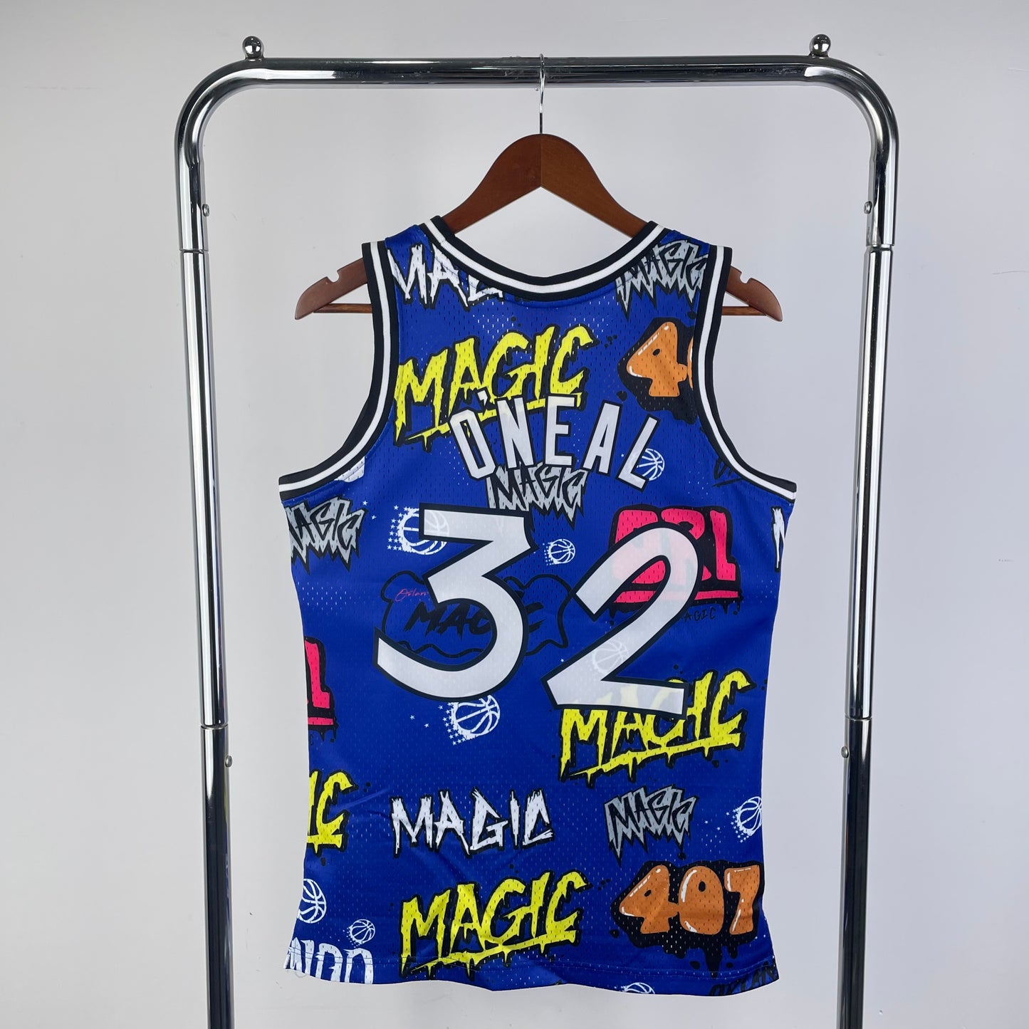 Orlando Magic Shaquille O’Neal Graffiti X M&N Edition Jersey #32