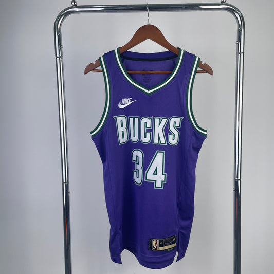 Milwaukee Bucks Giannis Antetokounmpo Classic Edition Jersey #34