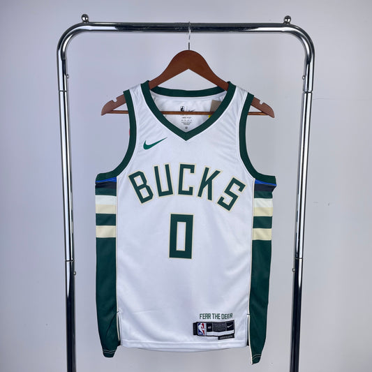 Milwaukee Bucks Damian  Lillard Association Edition Jersey #0