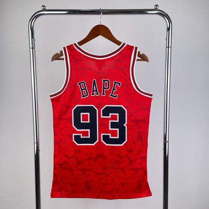 Chicago Bulls Bape X M&N Edition Jersey #93