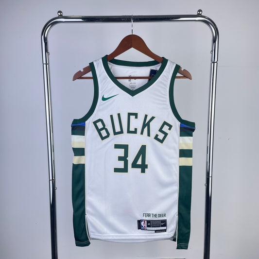 Milwaukee Bucks Giannis Antetokounmpo Association Edition Jersey #34