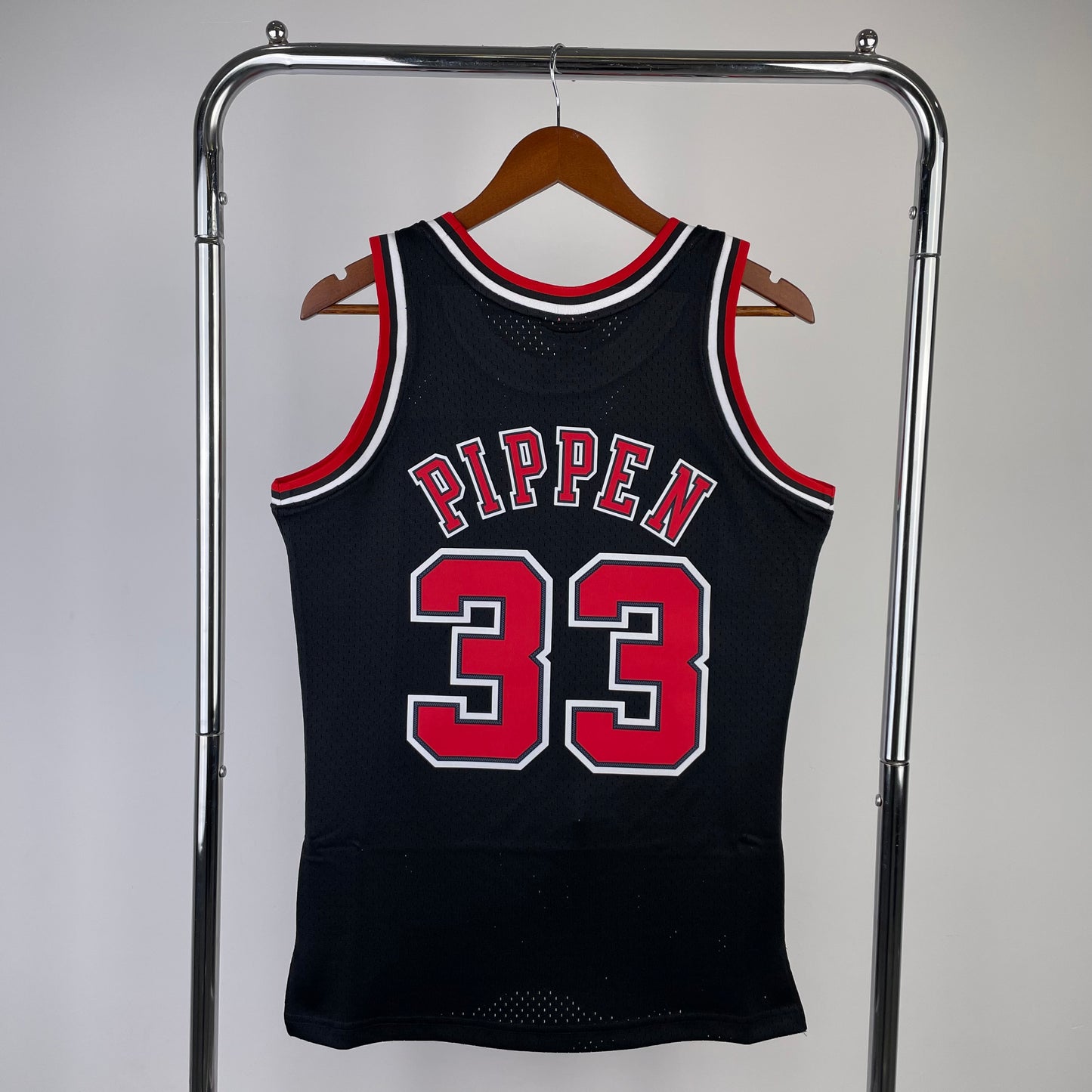 Chicago Bulls Scottie Pippen M&N Black Edition Jersey #33