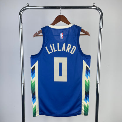 Milwaukee Bucks Damian Lillard City Edition Jersey #0