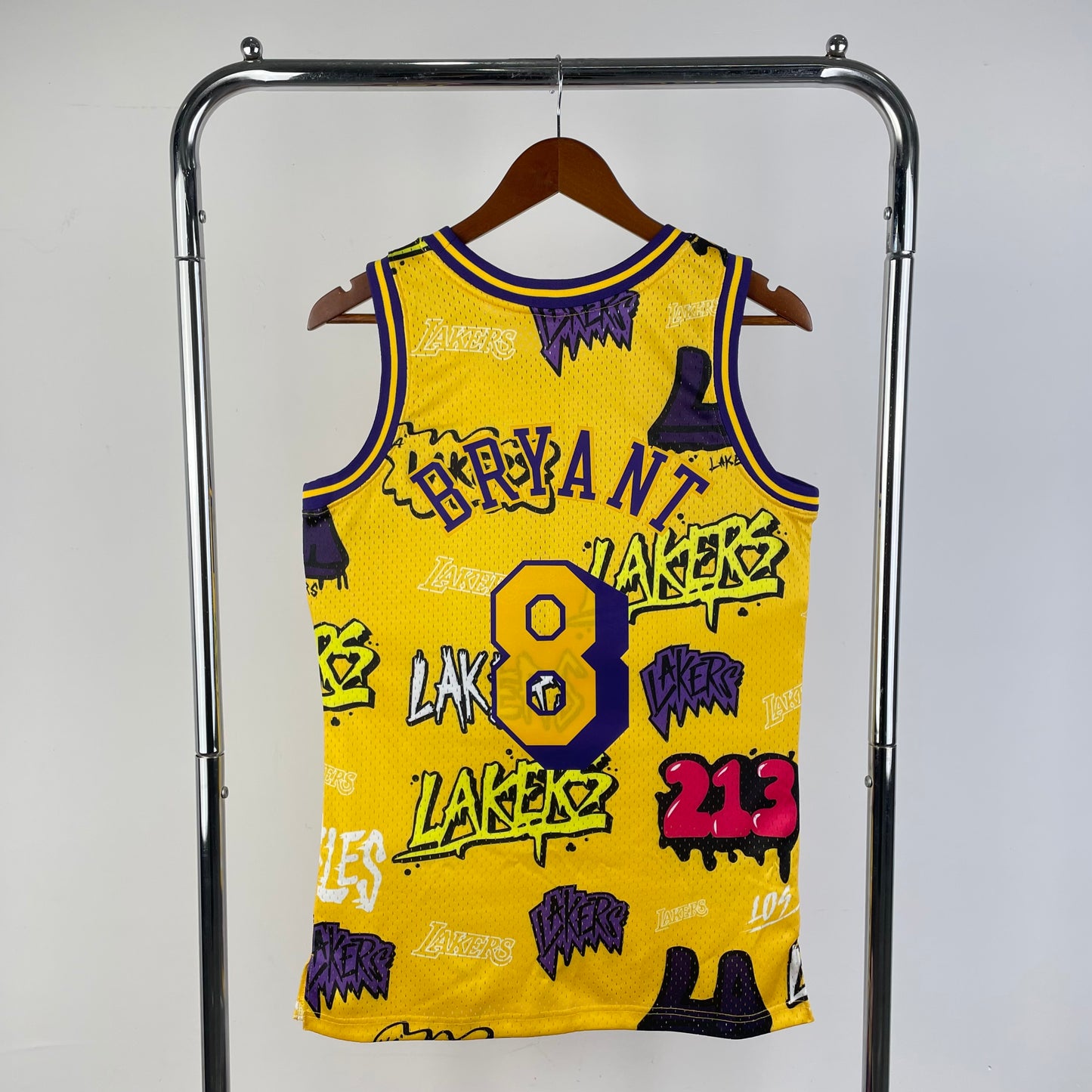 Los Angeles Lakers Kobe Bryant M&N Graffiti Jersey #8