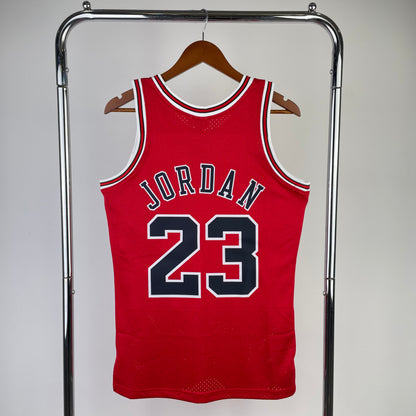 Chicago Bulls Michael Jordan M&N Red Edition Jersey #23