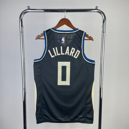 Milwaukee Bucks Damian Lillard Statement Edition Jersey #0