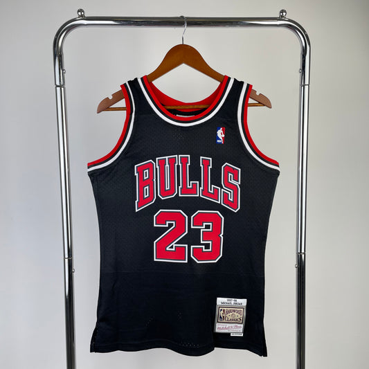 Chicago Bulls Michael Jordan M&N Black Edition Jersey #23