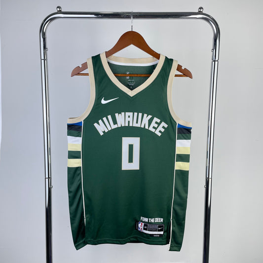 Milwaukee Bucks Damian Lillard Icon Edition Jersey #0