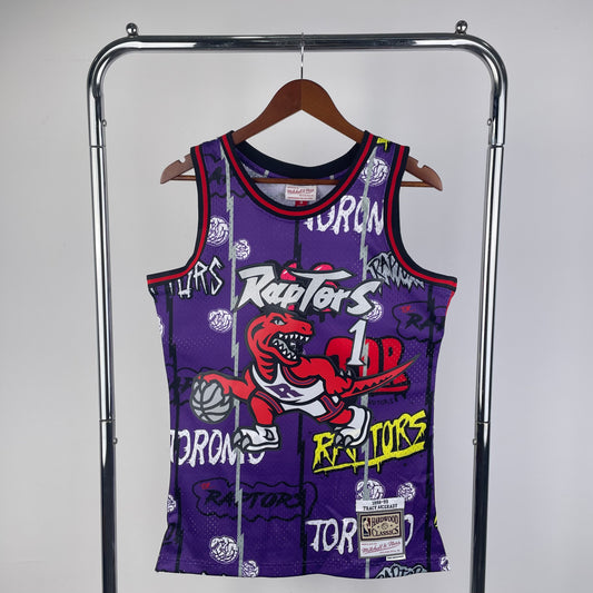 Toronto Raptors Tracy McGrady Graffiti X M&N Edition Jersey #1