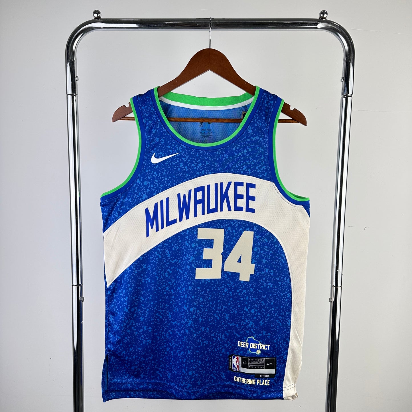 Milwaukee Bucks Giannis Antetokounmpo City Edition Jersey #34