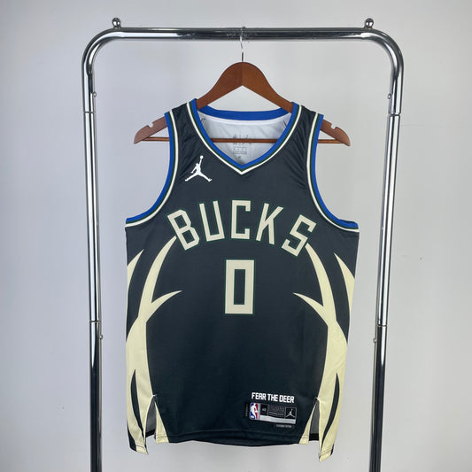 Milwaukee Bucks Damian Lillard Statement Edition Jersey #0