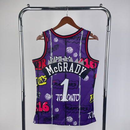Toronto Raptors Tracy McGrady Graffiti X M&N Edition Jersey #1