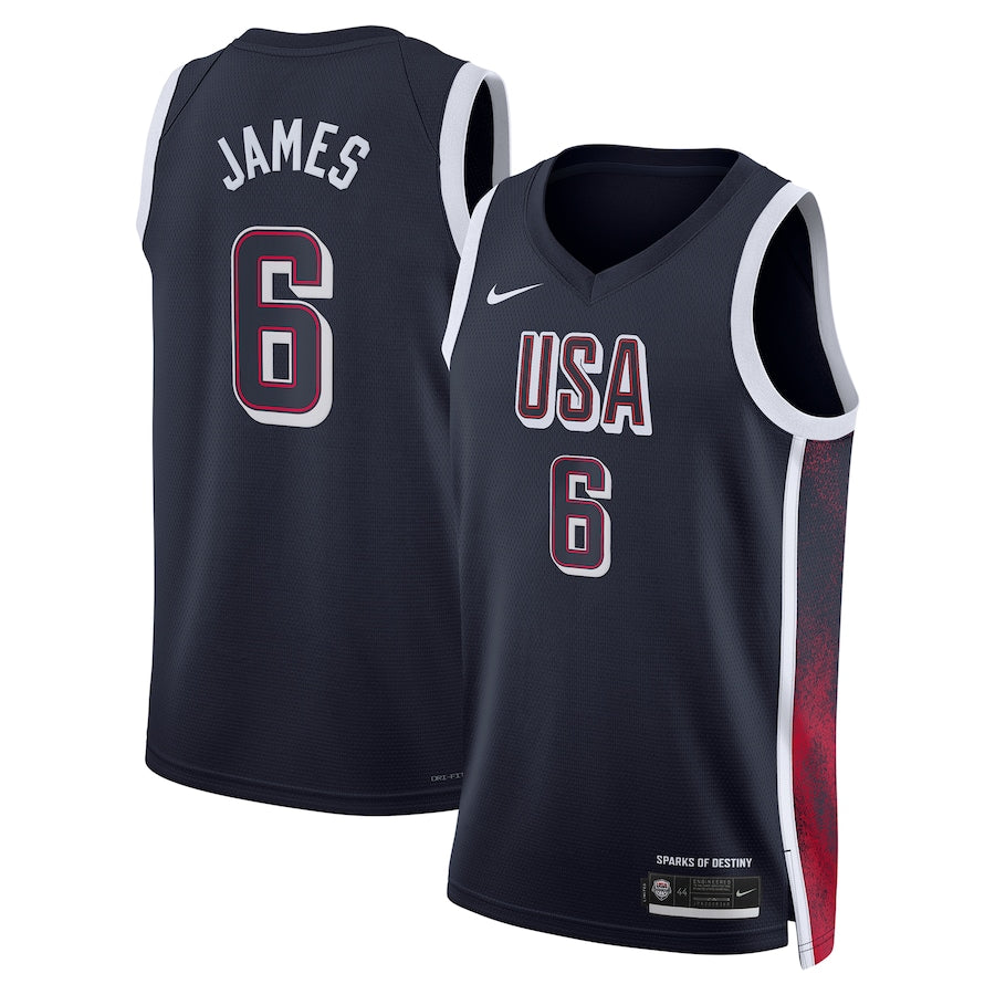 LeBron James USA Team Jersey #6