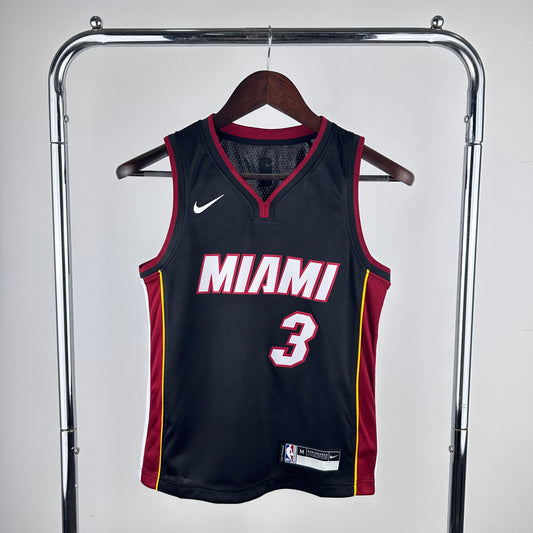 Miami Heat Dwayne wade #3 Kids Jersey