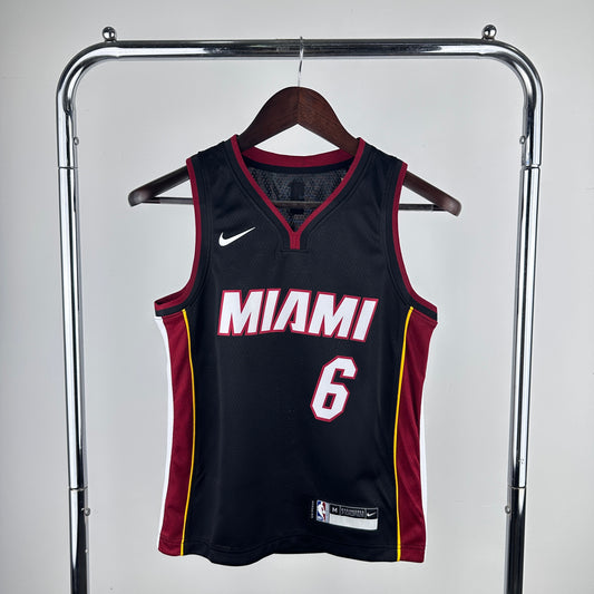 Miami Heat LeBron James #6 Kids Jersey