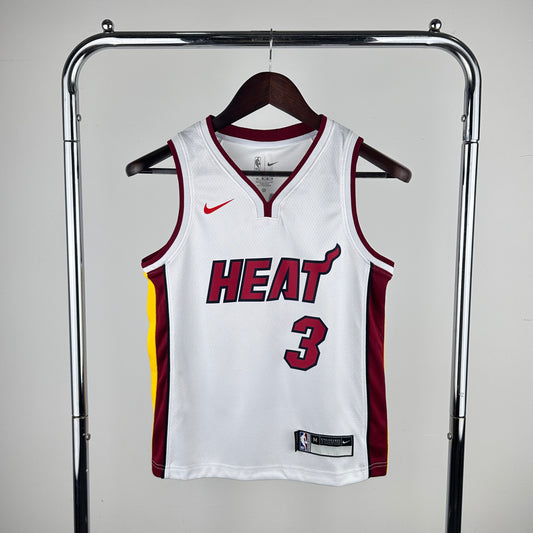 Miami Heat Dwayne Wade #3 Kids Jersey