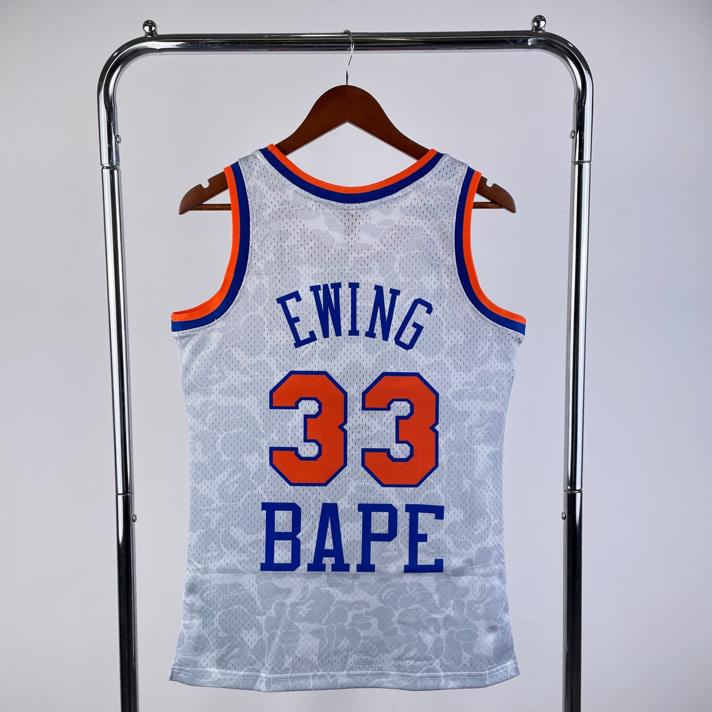 New York Knicks Patrick Ewing Bape X Mitchell&Ness Jersey #33