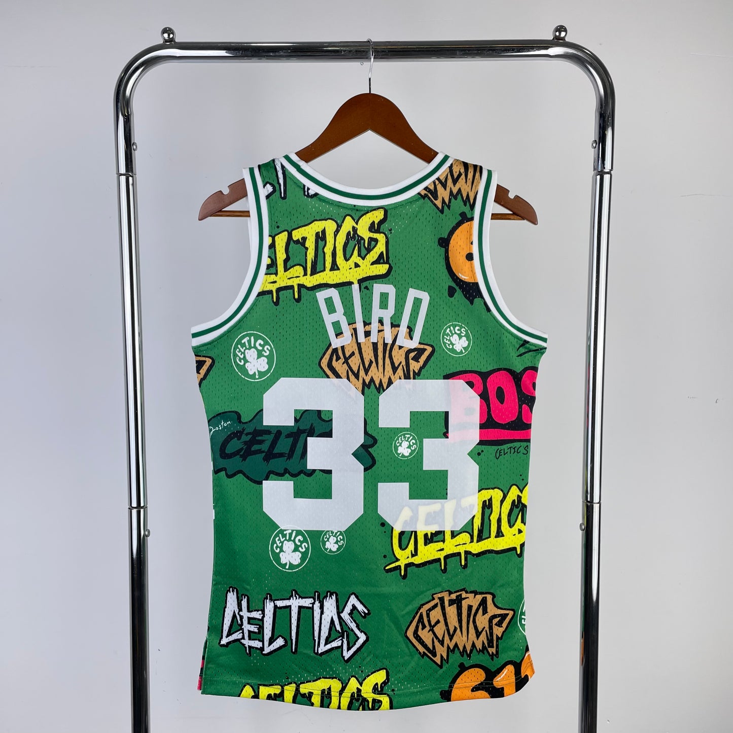 Boston Celtics Larry Bird Graffiti Edition Jersey #33