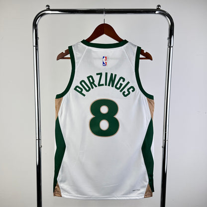Boston Celtics Kristaps Porzingis City Edition Jersey #8